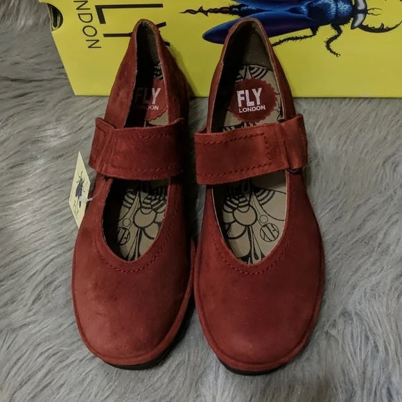 Fly London Suede Mary Jane Wedges (W39) - Picture 2 of 12